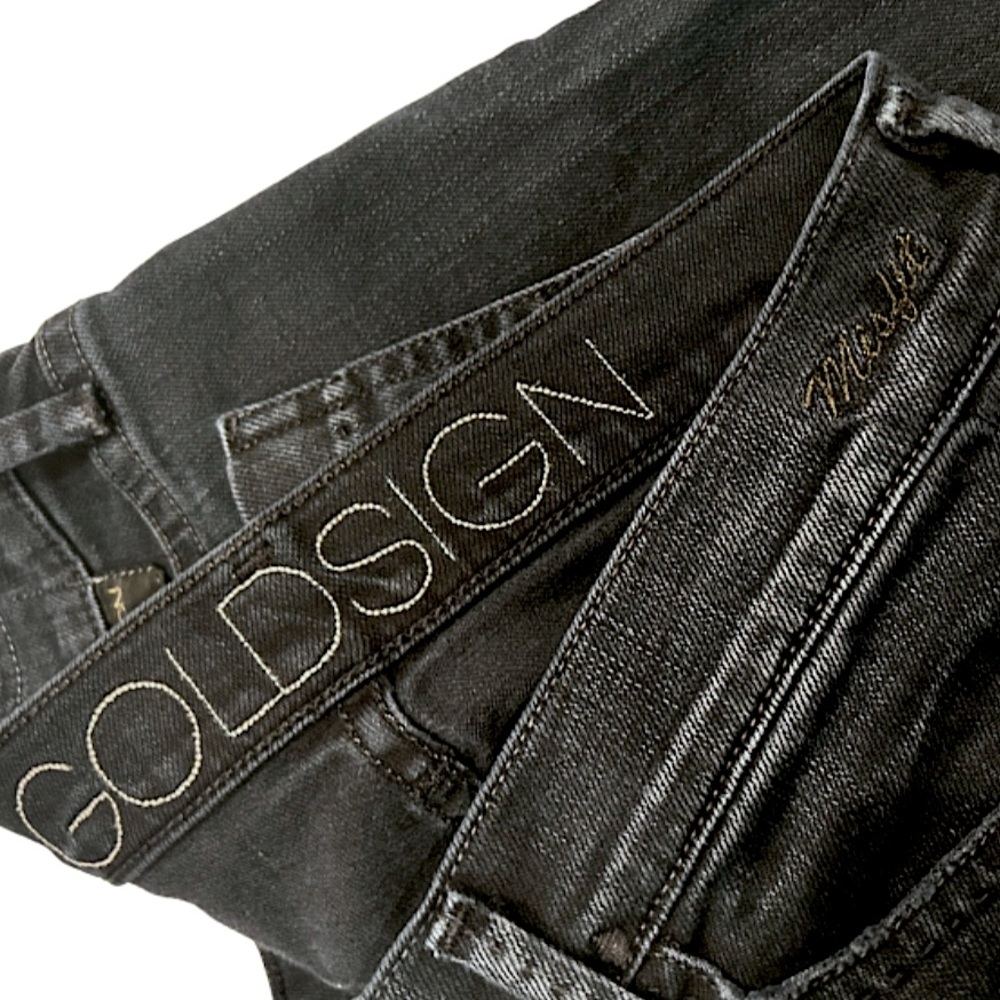 Y2K Goldsign Misfit High Rise Slim Straight Jeans | Size 28 (Est) | Indigo